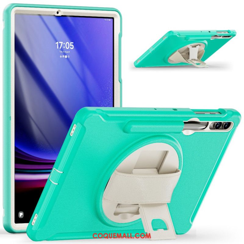 Coque Samsung Galaxy Tab S9 FE Plus/S9 Plus/ S8 Plus/S7 Plus Support pour Stylo et Béquille