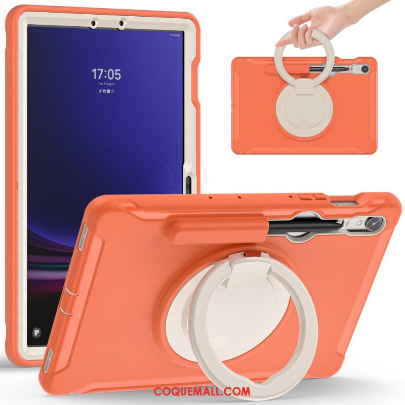 Coque Samsung Galaxy Tab S9 FE/S9/S8/S7 Anneau-Support