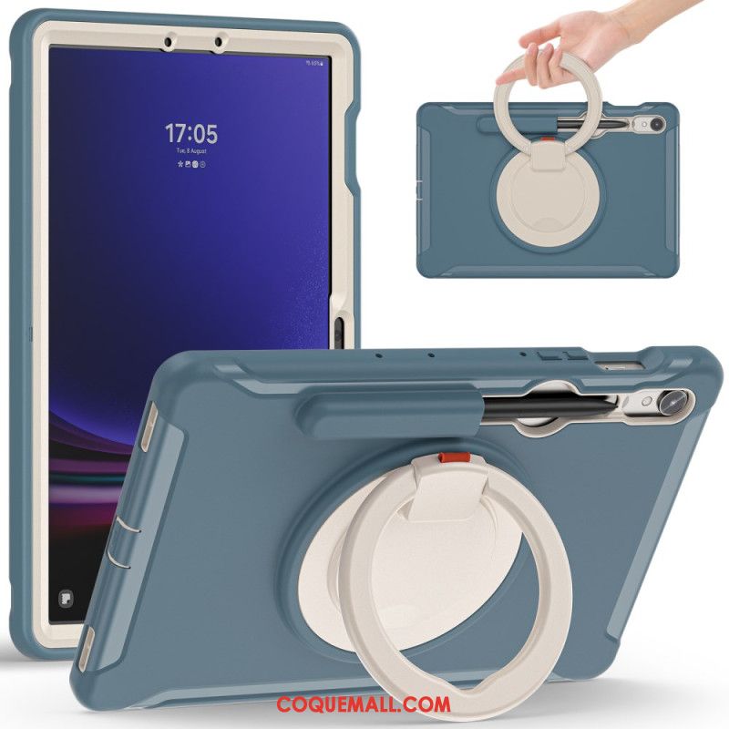 Coque Samsung Galaxy Tab S9 FE/S9/S8/S7 Anneau-Support