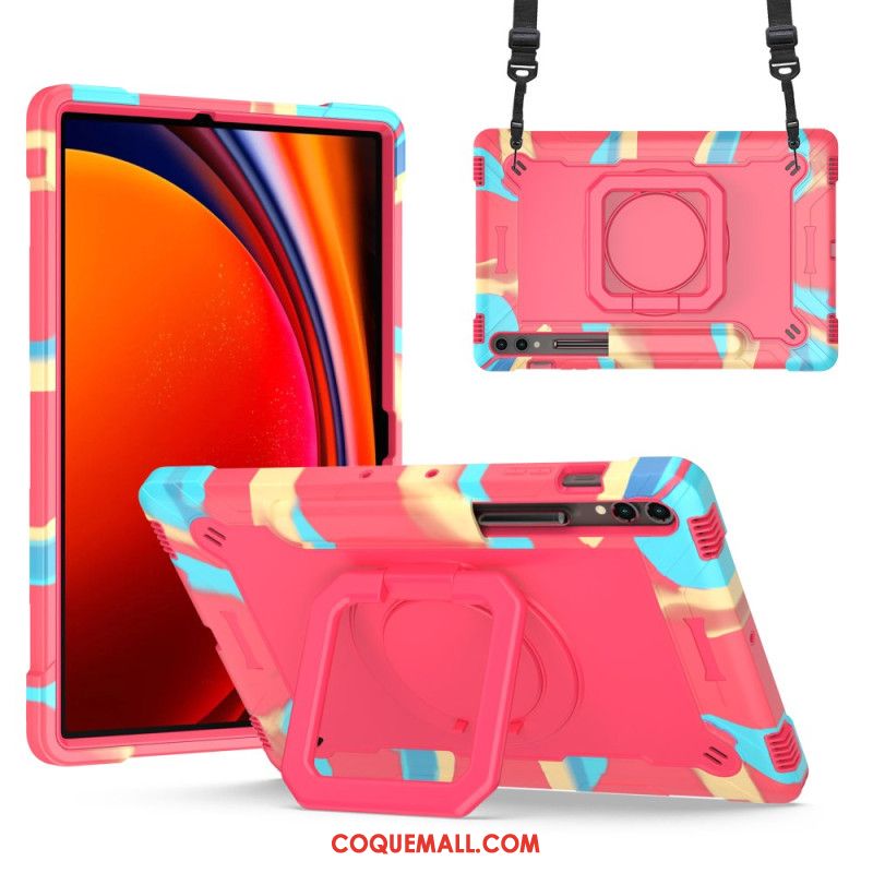 Coque Samsung Galaxy Tab S9 Plus / Tab S9 FE Plus Design avec Bandoulière