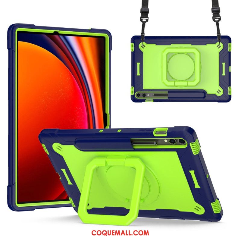 Coque Samsung Galaxy Tab S9 Plus / Tab S9 FE Plus Design avec Bandoulière