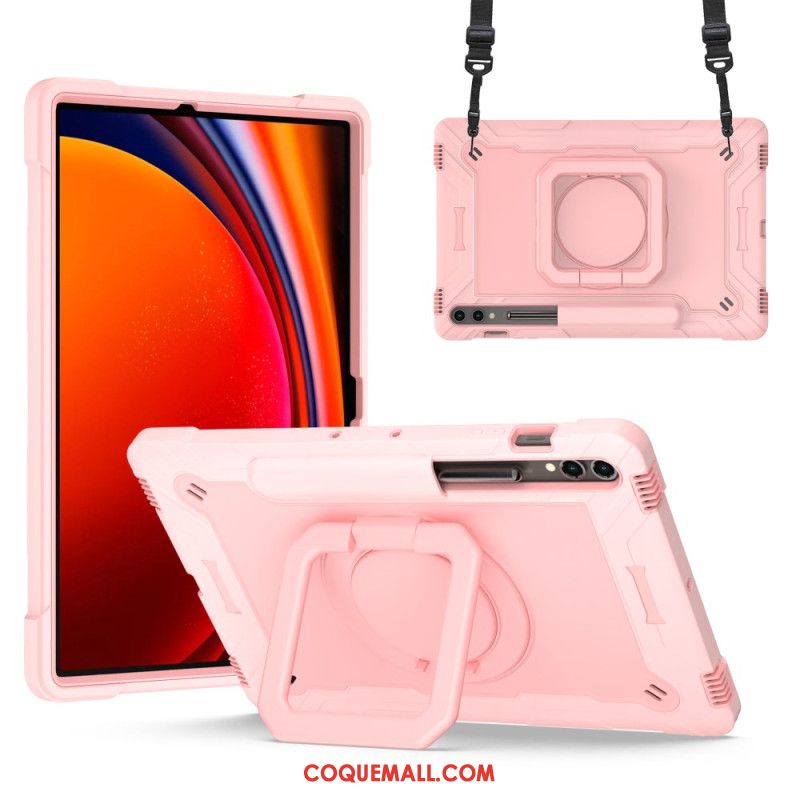 Coque Samsung Galaxy Tab S9 Plus / Tab S9 FE Plus Design avec Bandoulière