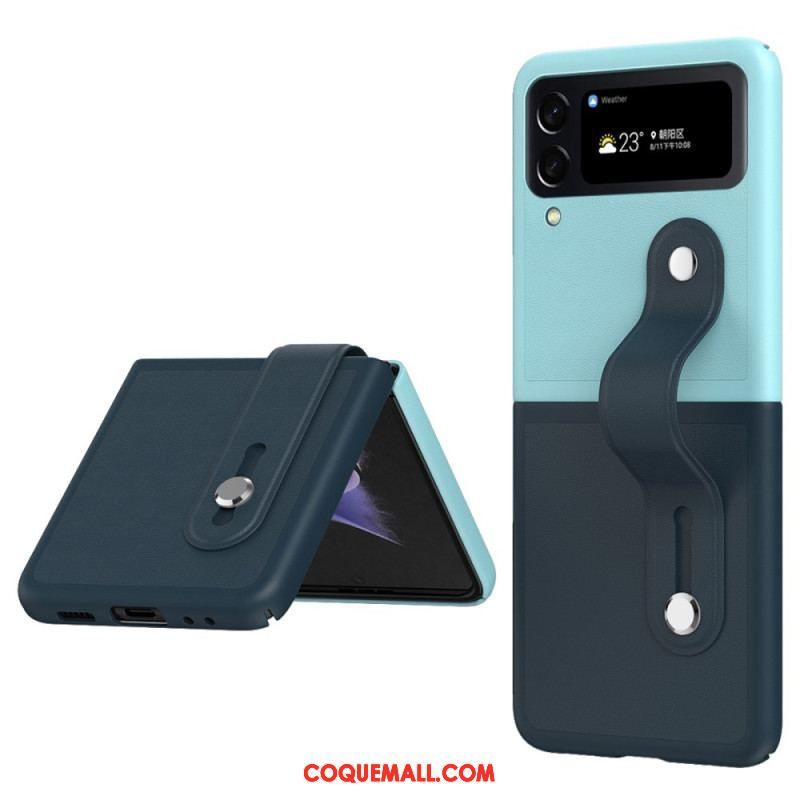 Coque Samsung Galaxy Z Flip 4 Bicolore Sangle