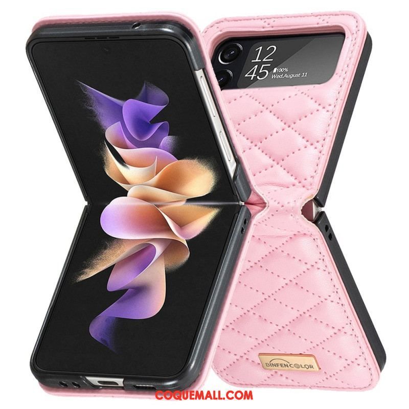 Coque Samsung Galaxy Z Flip 4 Matelassée Binfen Color