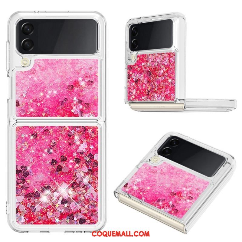 Coque Samsung Galaxy Z Flip 4 Paillettes Colorées