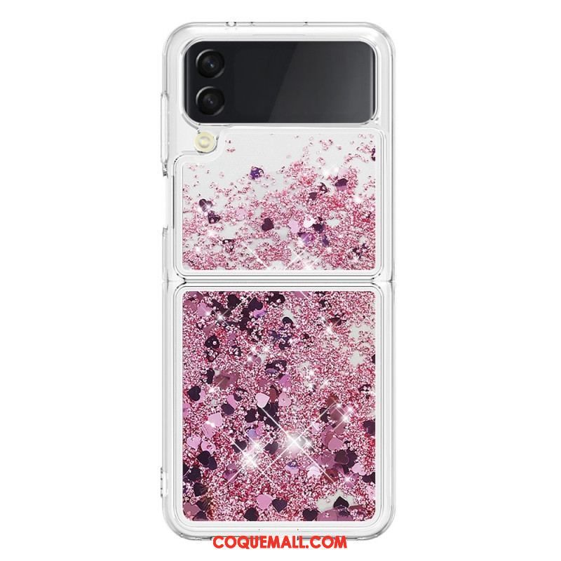 Coque Samsung Galaxy Z Flip 4 Paillettes Colorées