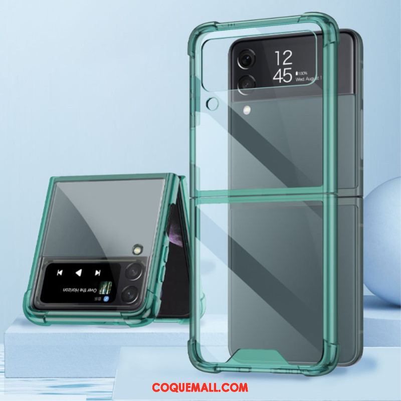 Coque Samsung Galaxy Z Flip 4 Transparente Coins Renforcés GKK