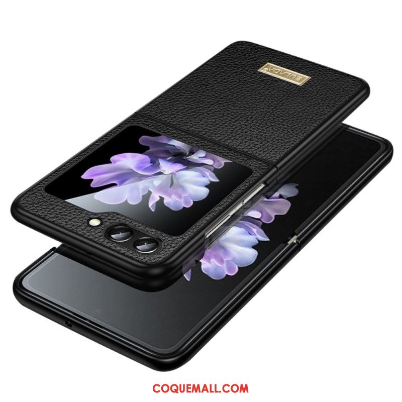 Coque Samsung Galaxy Z Flip 5 Effet Cuir SULADA