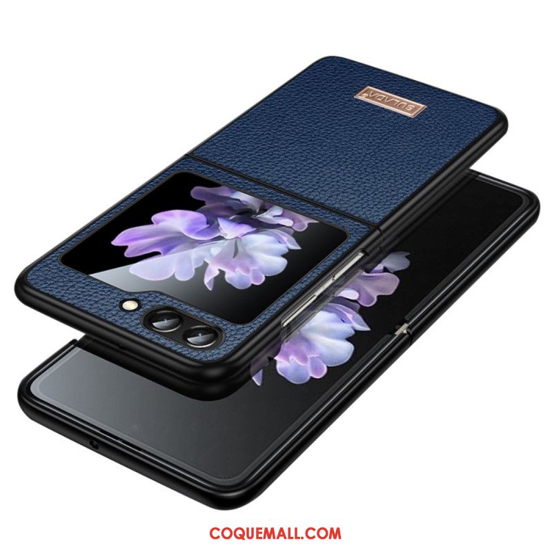 Coque Samsung Galaxy Z Flip 5 Effet Cuir SULADA