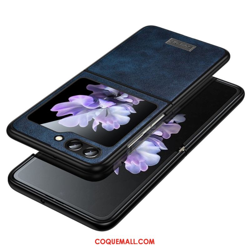 Coque Samsung Galaxy Z Flip 5 Simili Cuir SULADA