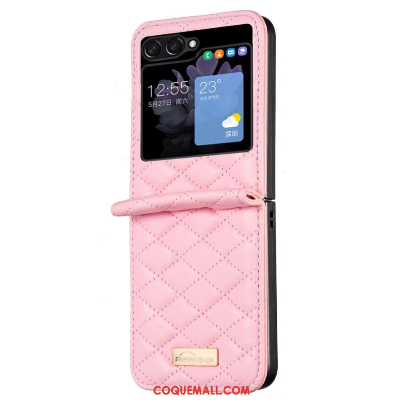 Coque Samsung Galaxy Z Flip 5 Style Matelassé Binfen Color