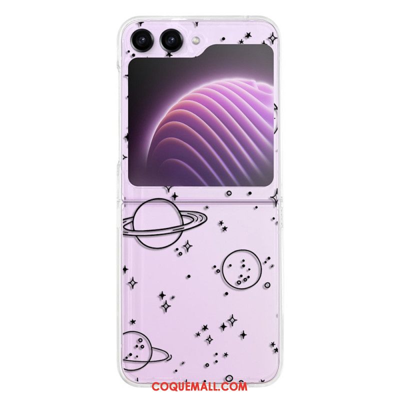 Coque Samsung Galaxy Z Flip 5 Transparente Ciel