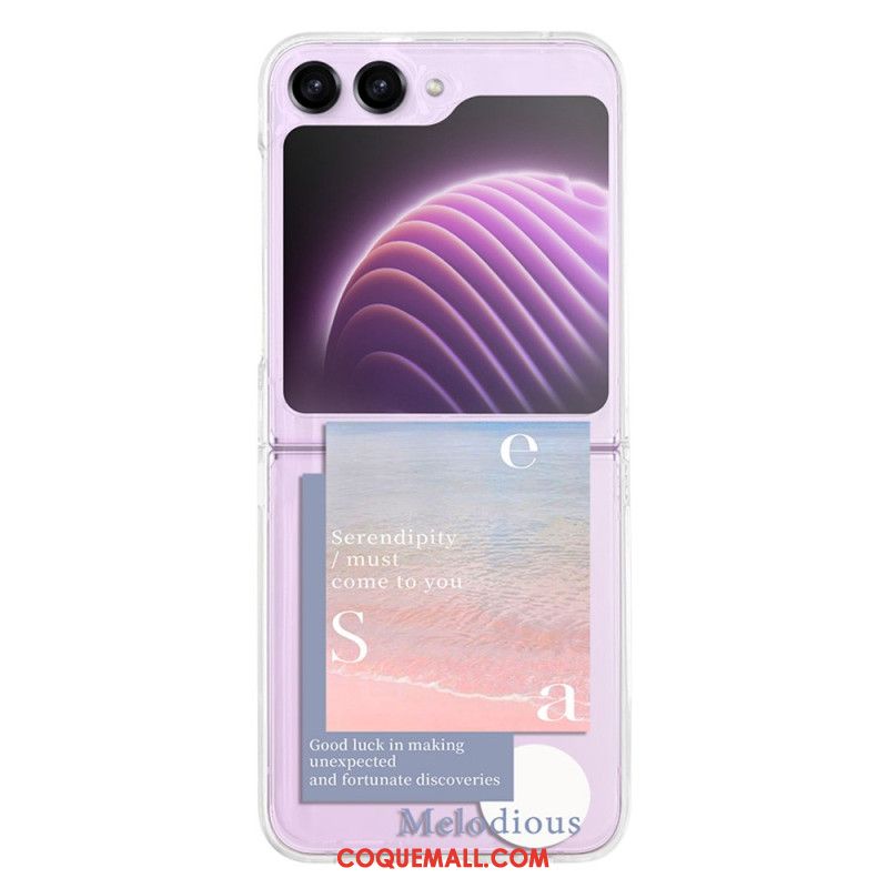 Coque Samsung Galaxy Z Flip 5 Transparente Destination