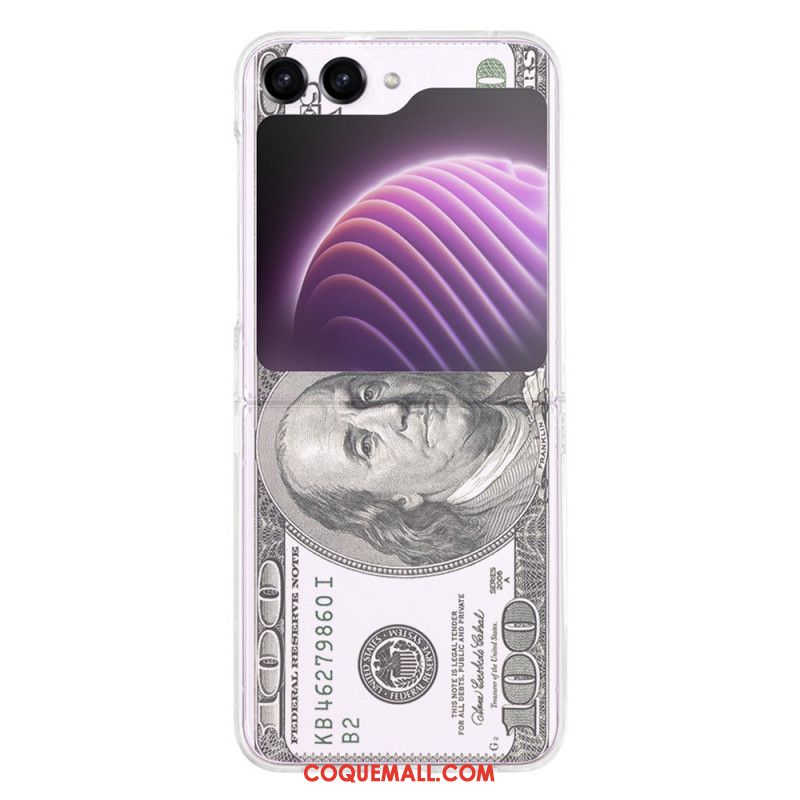 Coque Samsung Galaxy Z Flip 5 Transparente Money Money