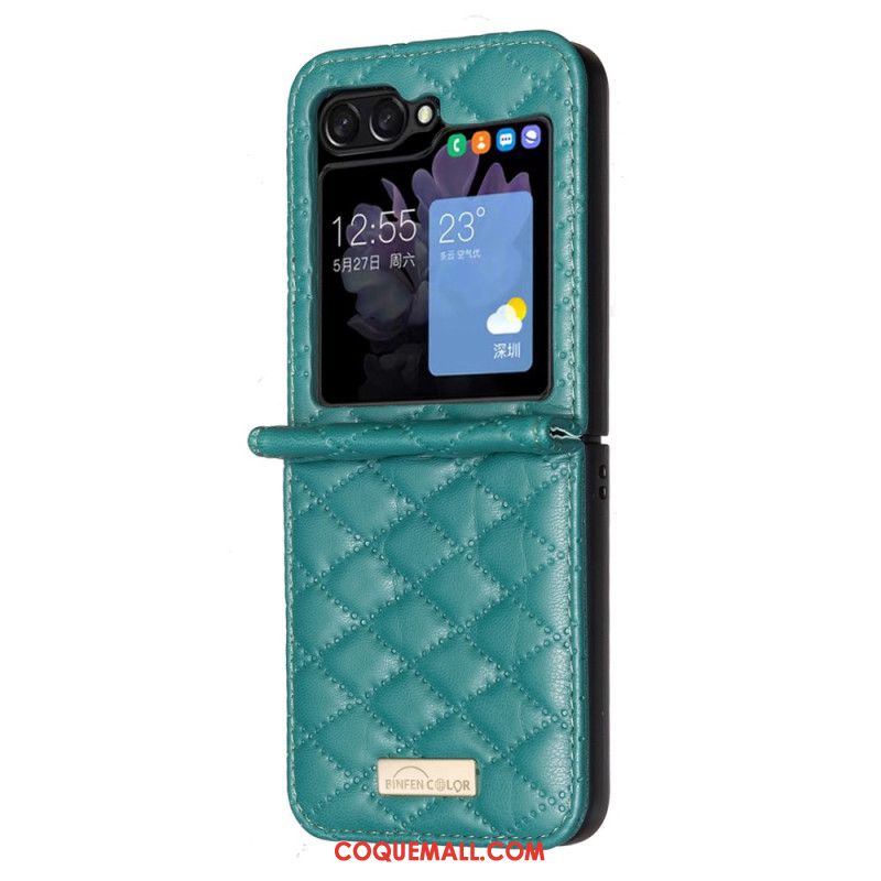 Coque Samsung Galaxy Z Flip 6 Matelassée BINFEN COLOR