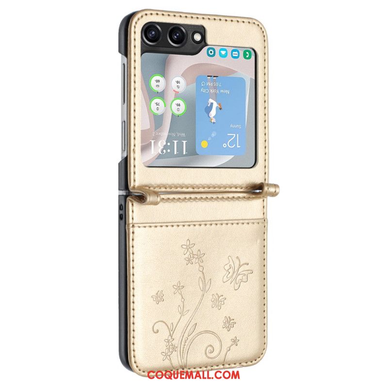 Coque Samsung Galaxy Z Flip 6 Papillons et Fleurs