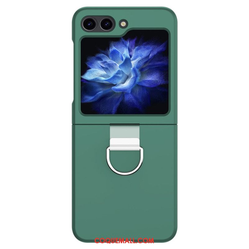 Coque Samsung Galaxy Z Flip 6 Rigide Anneau Métallique