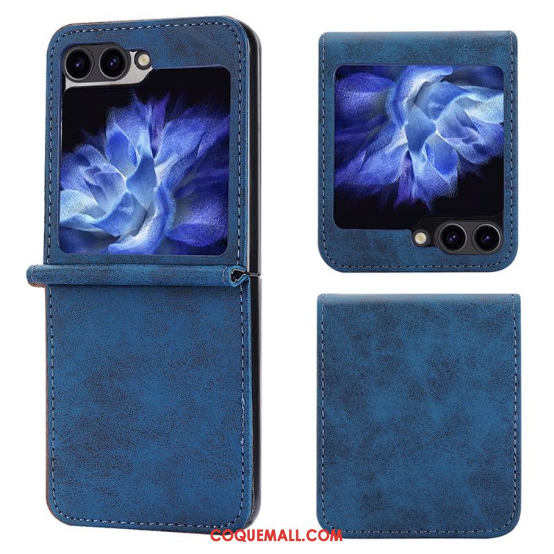 Coque Samsung Galaxy Z Flip 6 Simili Cuir