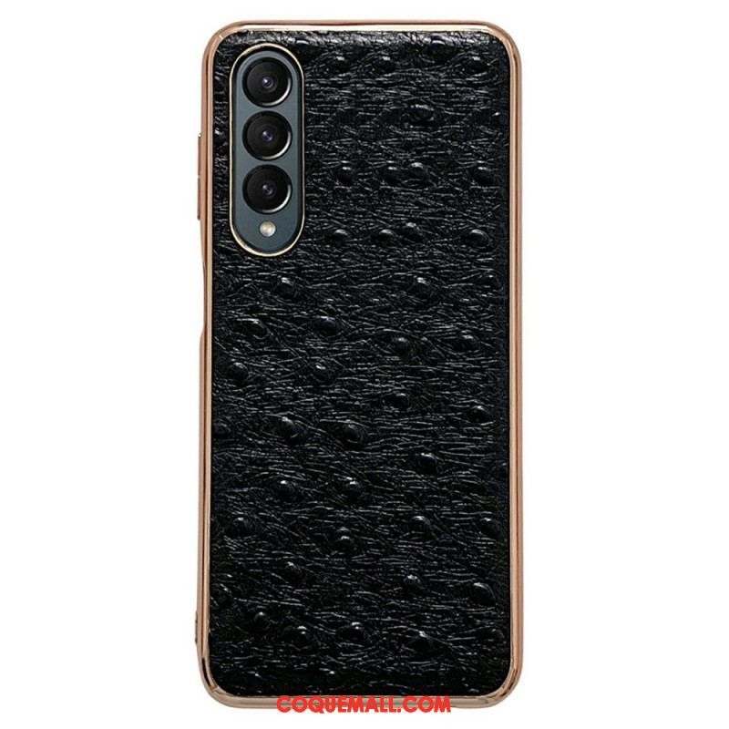 Coque Samsung Galaxy Z Fold 4 Texture Autruche