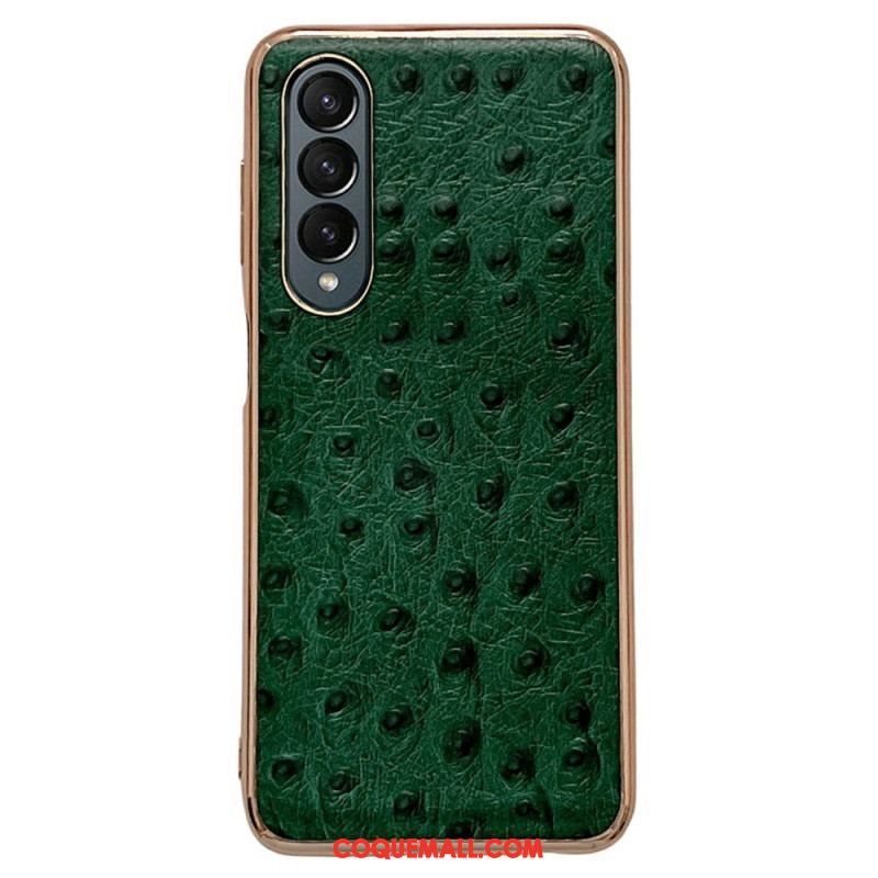 Coque Samsung Galaxy Z Fold 4 Texture Autruche