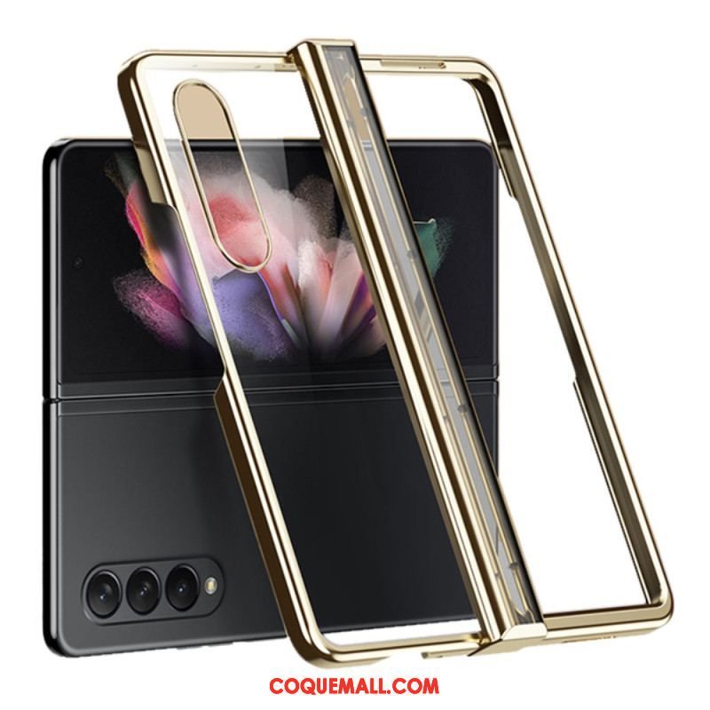 Coque Samsung Galaxy Z Fold 4 Transparente Métallisée à Charnière