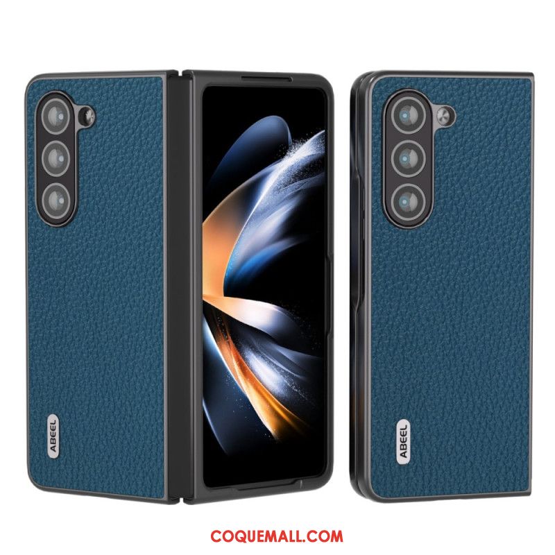 Coque Samsung Galaxy Z Fold 5 Classique Cuir ABEEL