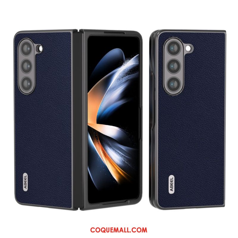 Coque Samsung Galaxy Z Fold 5 Cuir Texturé