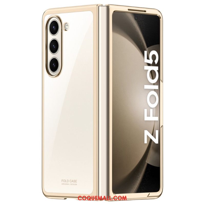 Coque Samsung Galaxy Z Fold 5 Rebords Métalliques Discrets