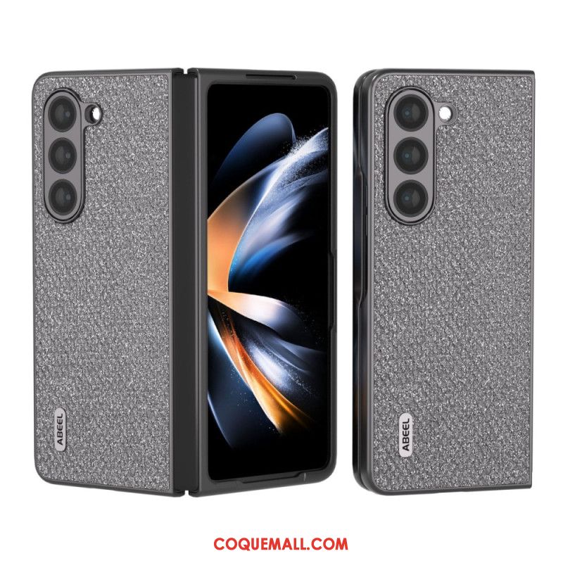 Coque Samsung Galaxy Z Fold 5 Simili Cuir ABEEL