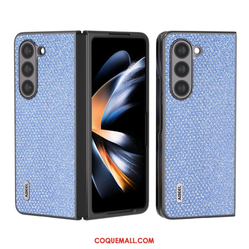 Coque Samsung Galaxy Z Fold 5 Simili Cuir ABEEL