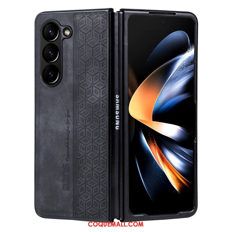 Coque Samsung Galaxy Z Fold 5 Simili Cuir AZNS