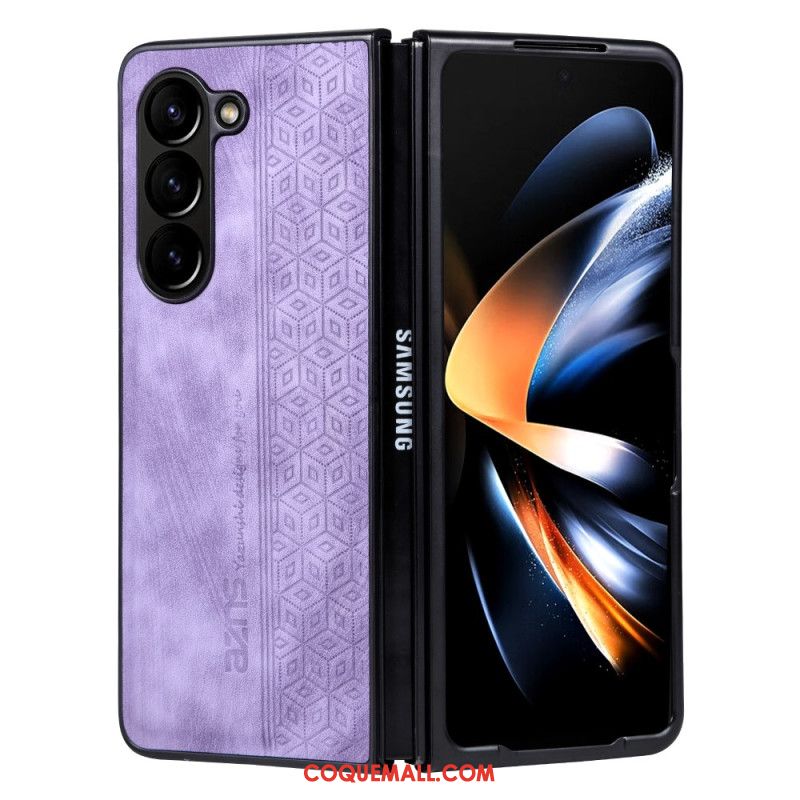 Coque Samsung Galaxy Z Fold 5 Simili Cuir AZNS