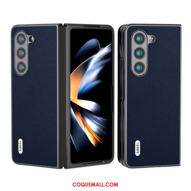 Coque Samsung Galaxy Z Fold 5 Vrai Cuir ABEEL