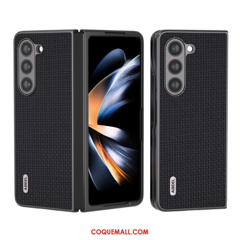 Coque Samsung Galaxy Z Fold 5 Véritable cuir ABEEL