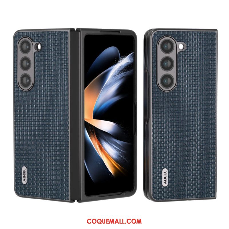 Coque Samsung Galaxy Z Fold 5 Véritable cuir ABEEL