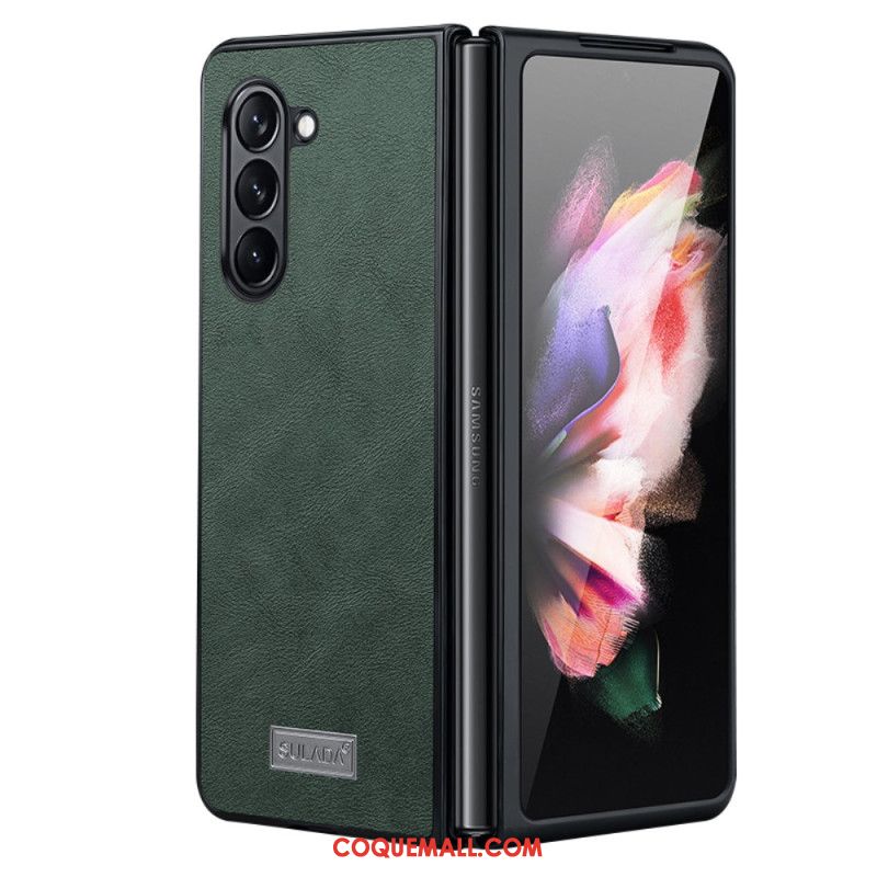 Coque Samsung Galaxy Z Fold 5 Élégance Cuir ABEEL