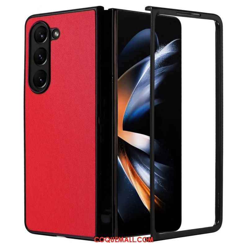 Coque Samsung Galaxy Z Fold 6 Effet Cuir