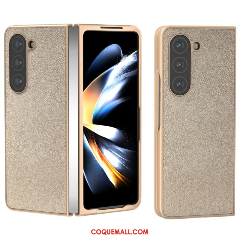 Coque Samsung Galaxy Z Fold 6 Effet Cuir