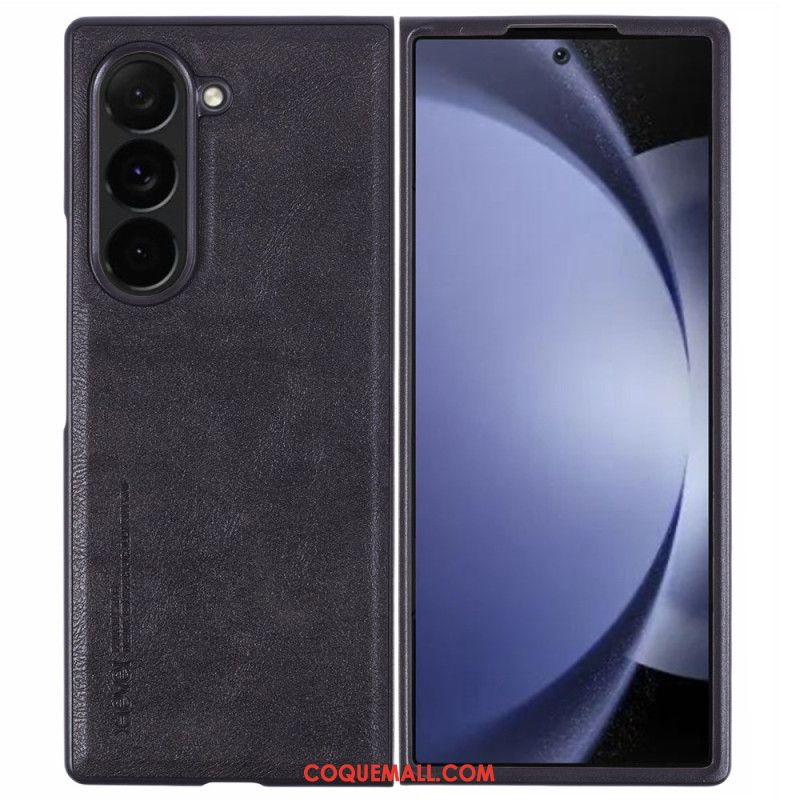 Coque Samsung Galaxy Z Fold 6 Simili Cuir X-LEVEL