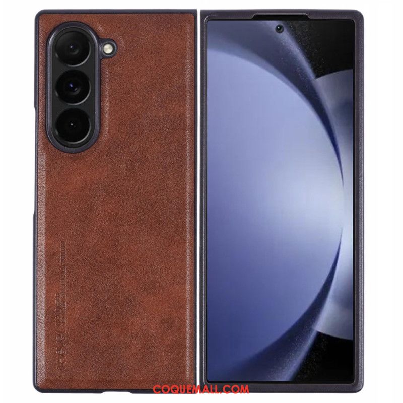 Coque Samsung Galaxy Z Fold 6 Simili Cuir X-LEVEL