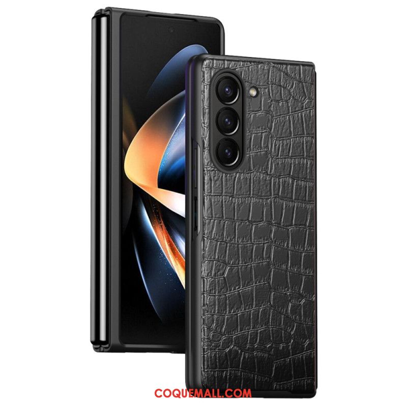 Coque Samsung Galaxy Z Fold 6 Style Crocodile