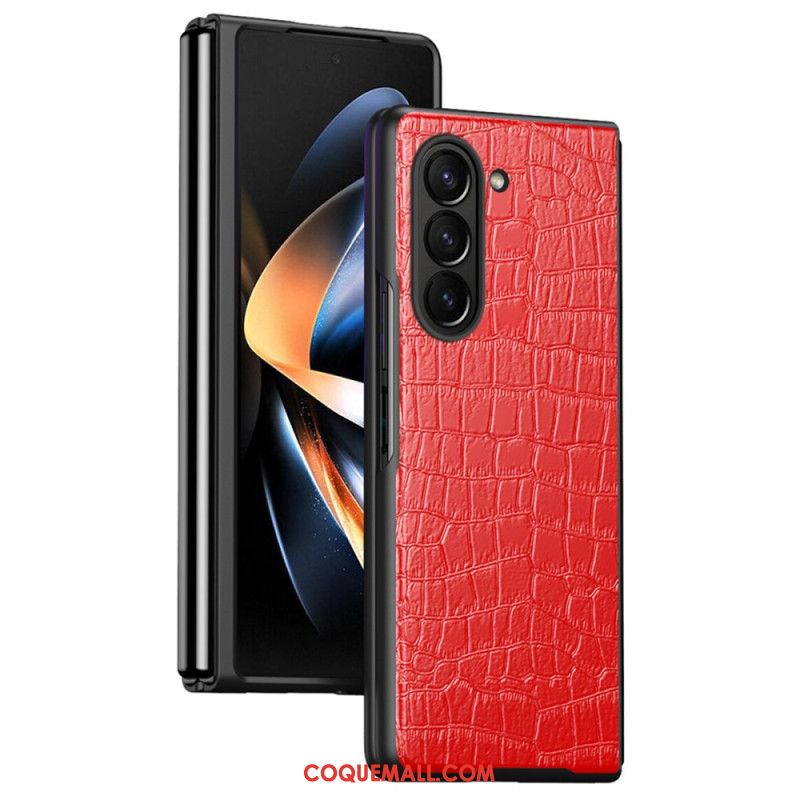 Coque Samsung Galaxy Z Fold 6 Style Crocodile