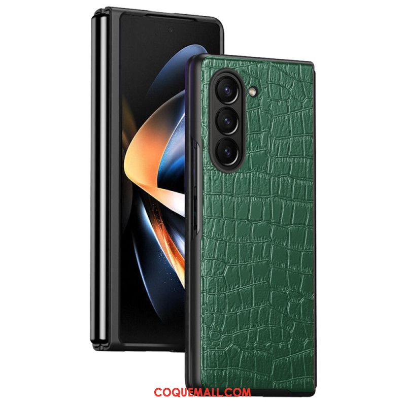 Coque Samsung Galaxy Z Fold 6 Style Crocodile