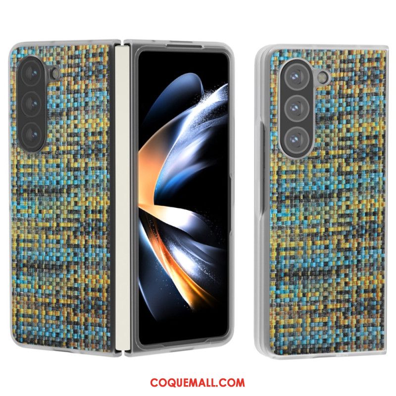 Coque Samsung Galaxy Z Fold 6 Texture Carreaux Colorés