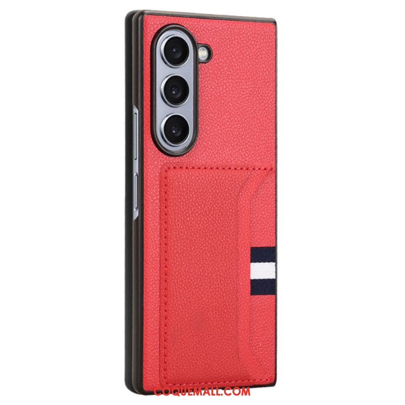 Coque Samsung Galaxy Z Fold 6 Tricolore Porte-Cartes