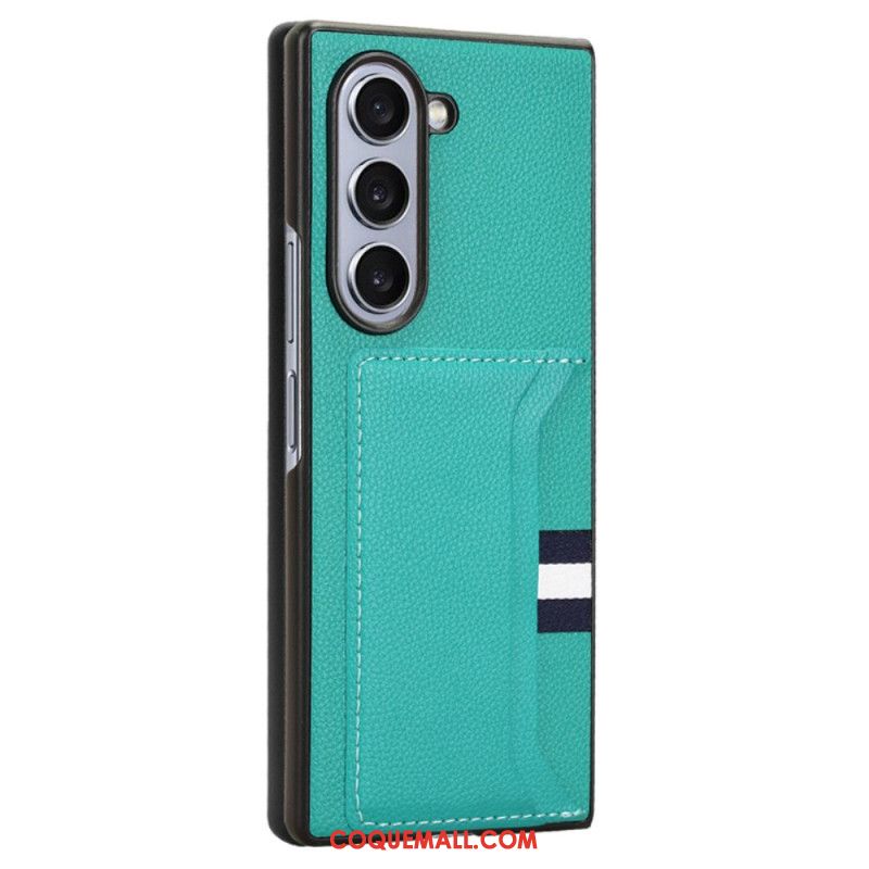 Coque Samsung Galaxy Z Fold 6 Tricolore Porte-Cartes