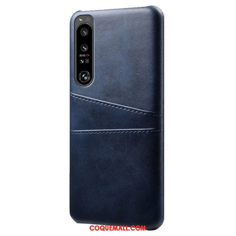 Coque Sony Xperia 1 IV Effet Cuir Porte-Cartes