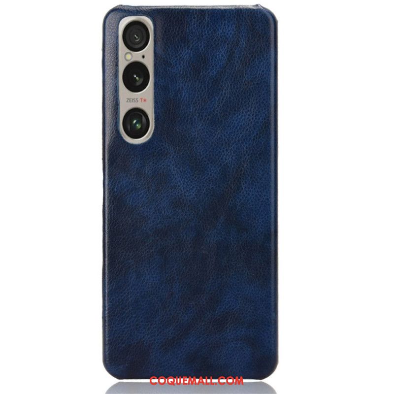 Coque Sony Xperia 1 VI Effet Cuir Litchi