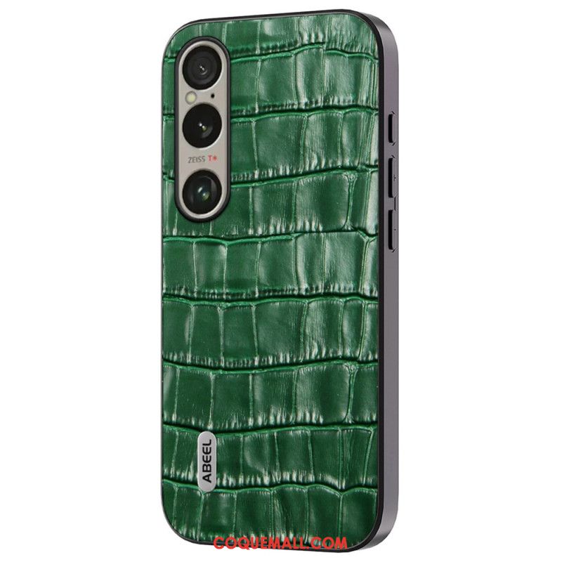 Coque Sony Xperia 1 VI Texture Crocodile ABEEL