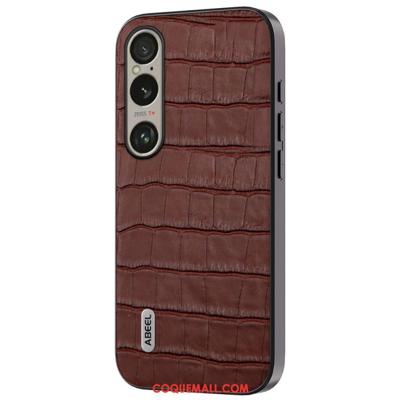 Coque Sony Xperia 1 VI Texture Crocodile ABEEL